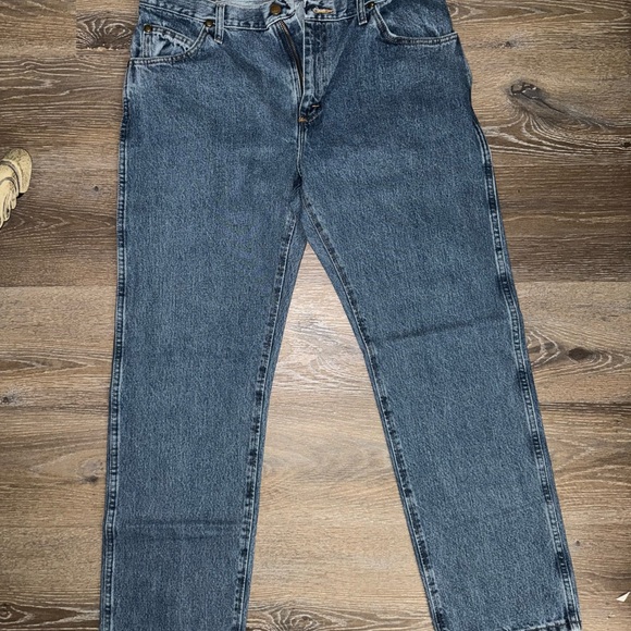 Wrangler 47MWZ Advanced Comfort Reg Fit Men's Bootcut Denim Jeans - Picture 1 of 4
